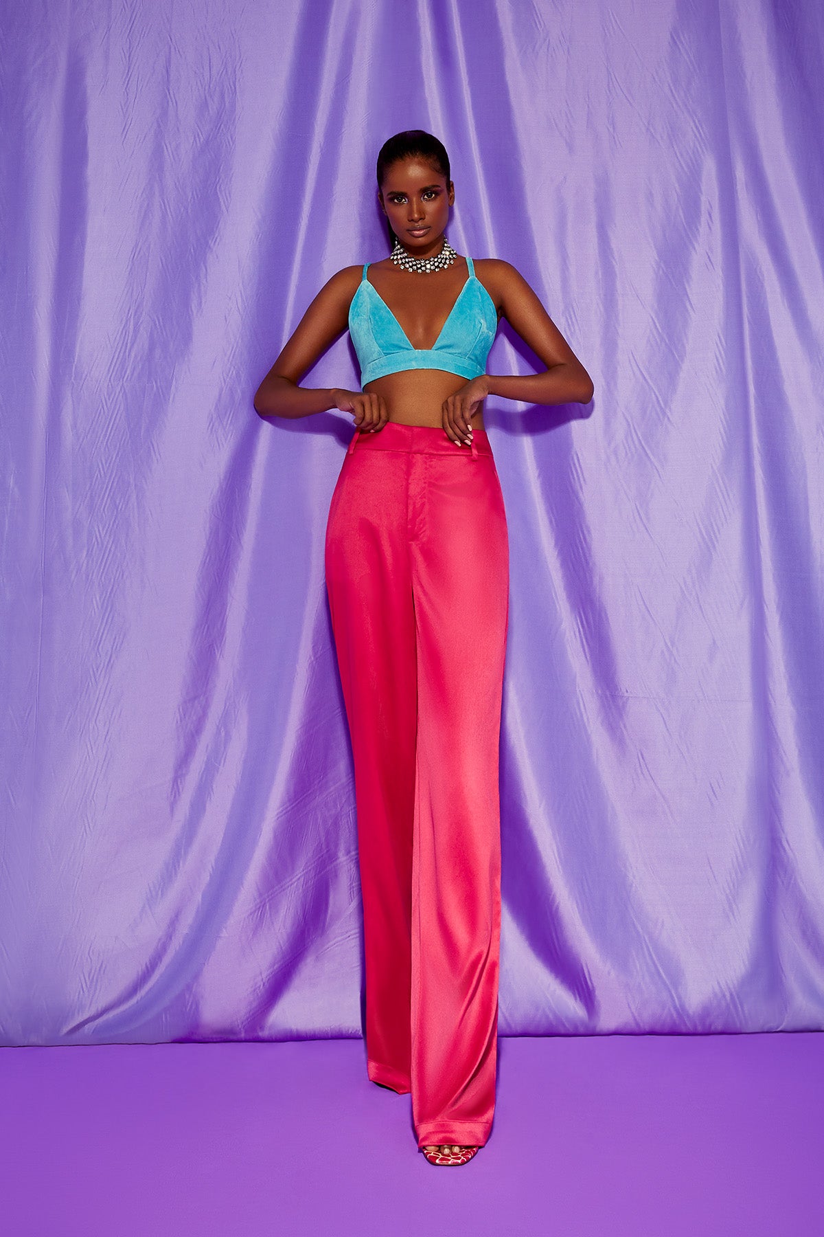 Kinza Trousers - Pink - Sample