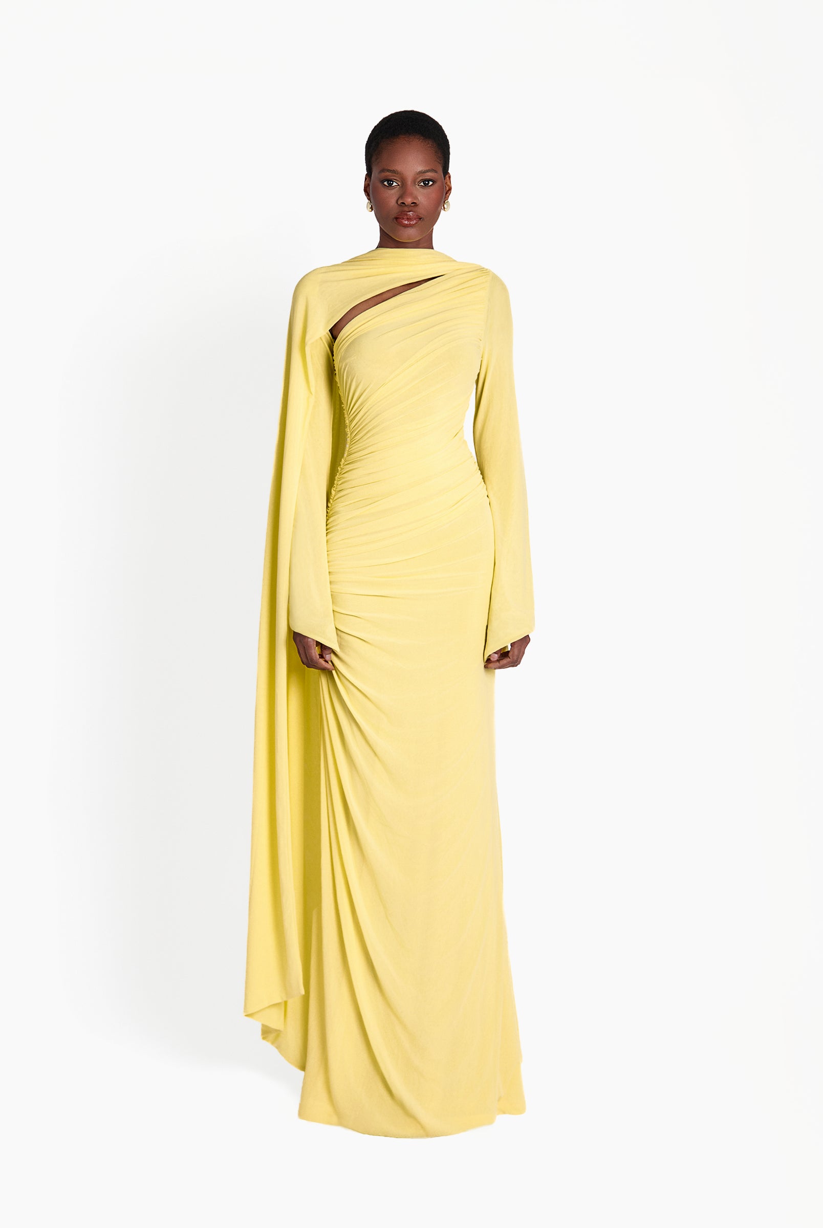 khanums kalsey dress purple Kara Pearl Trim Maxi Dress