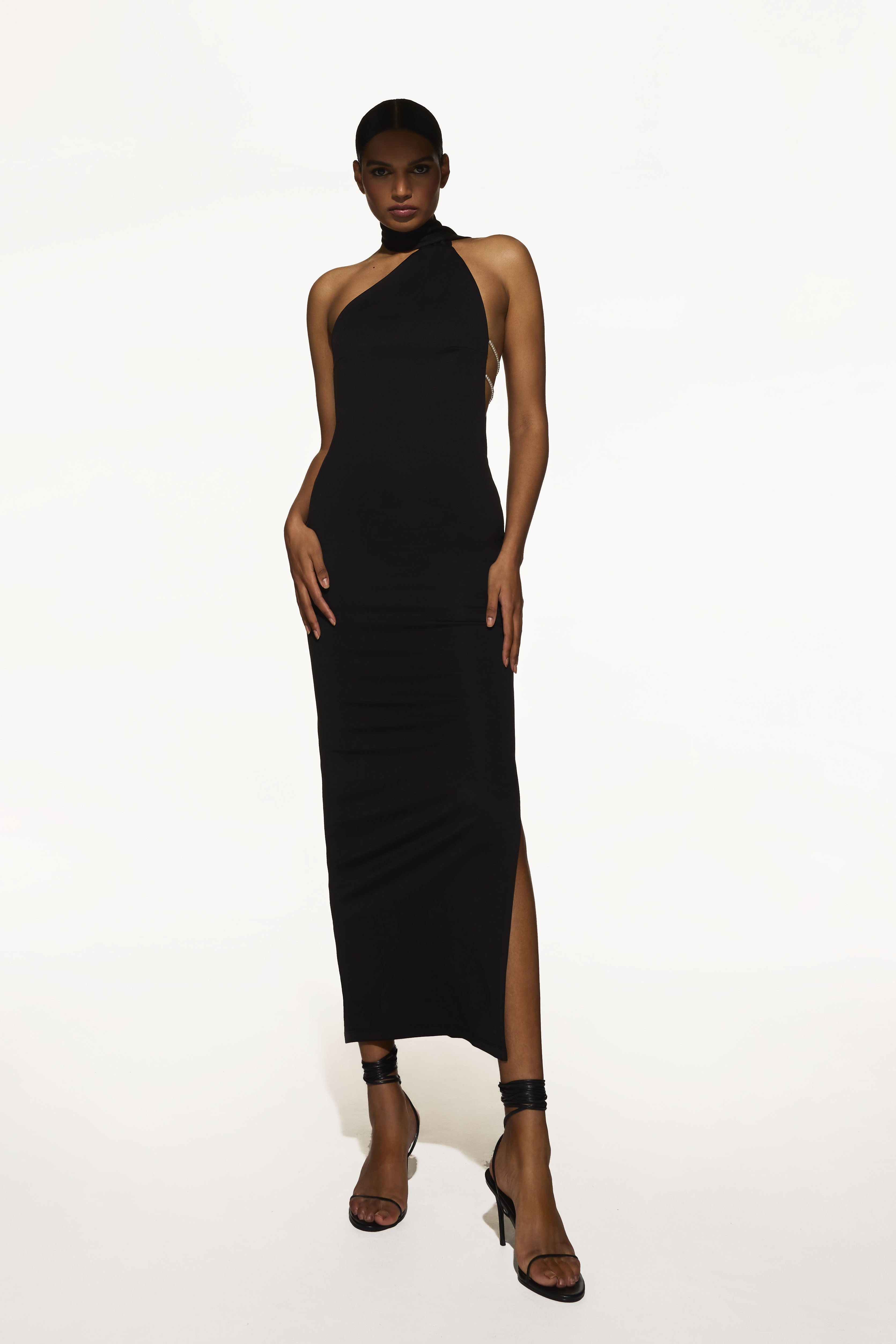 A black sheath outlet dress