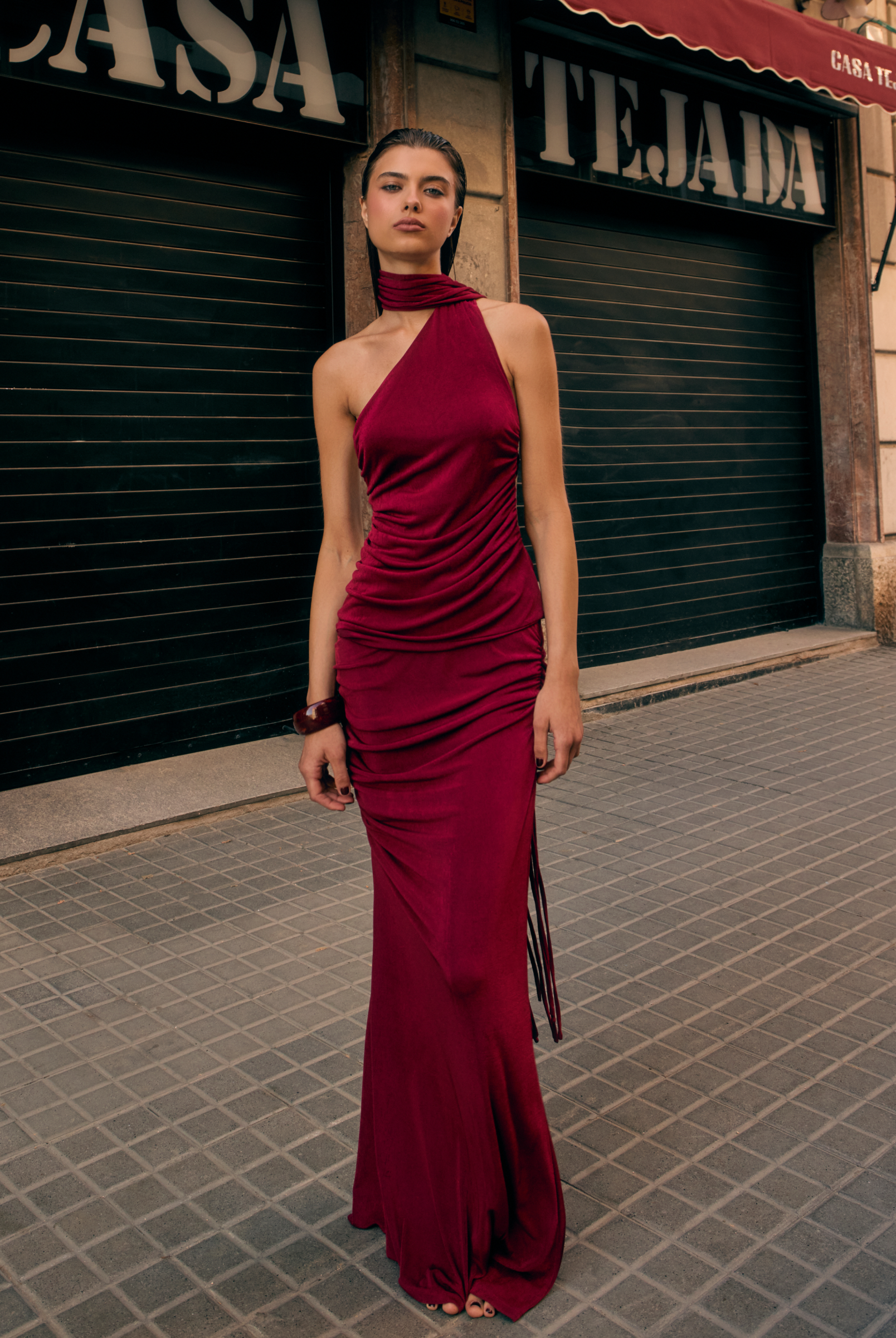 khanums red dress Kerri Mini Dress