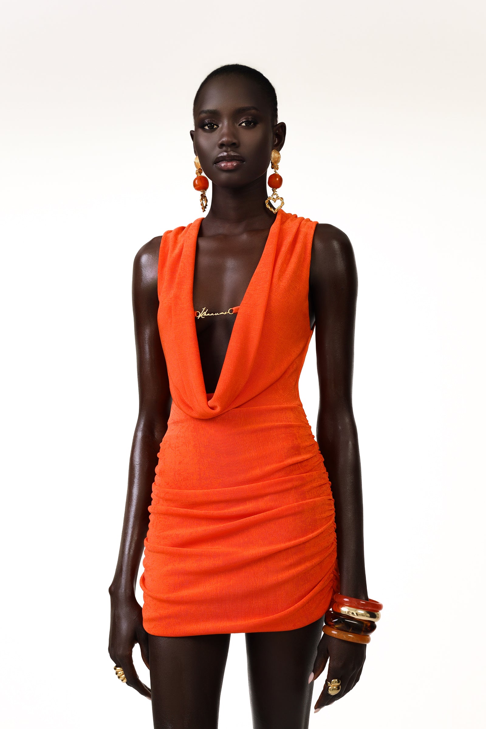 Khanums Kesca Gown Orange