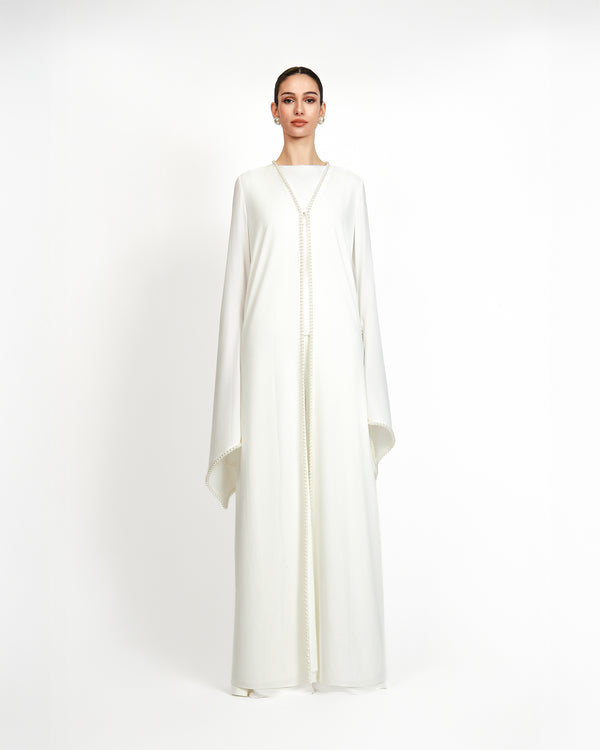 Kayesha Abaya - Ivory