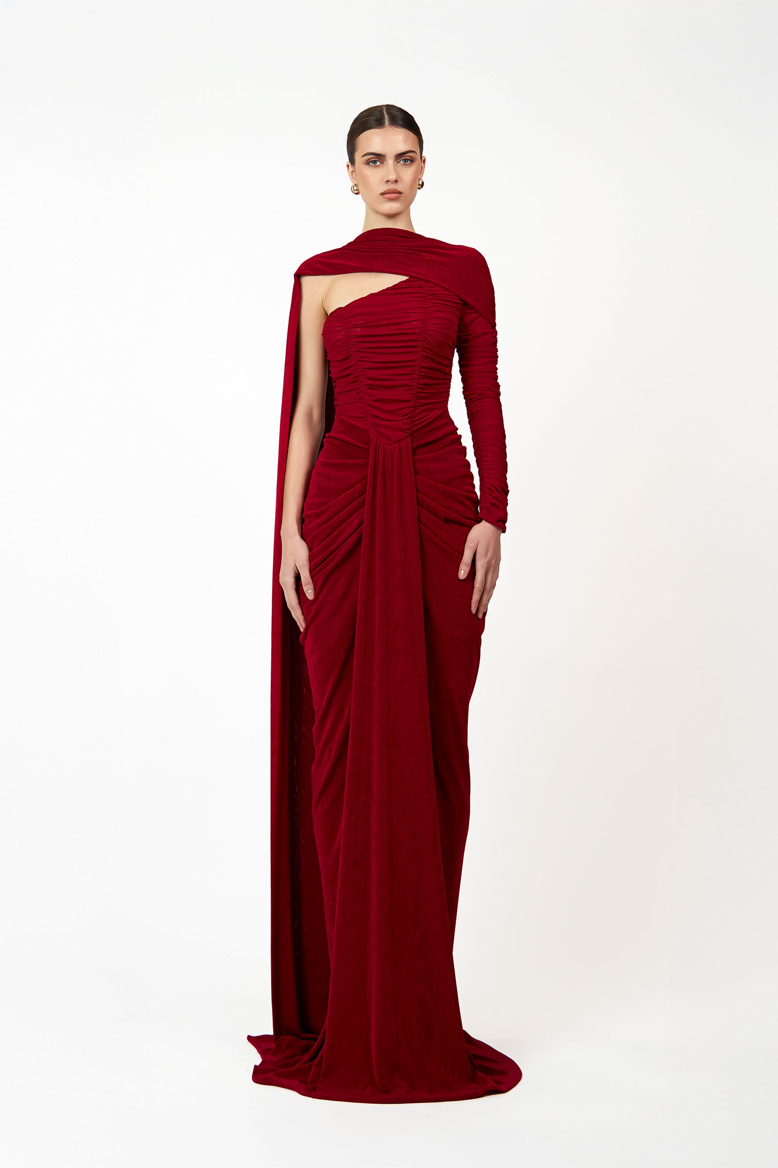 Khanum Ruffle Maxi Dress - Black
