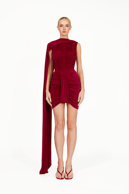 Kemmiye Mini Dress - Red