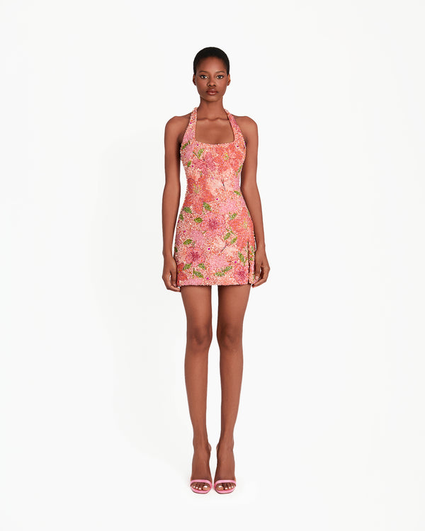 Kily Mini Dress - Coral