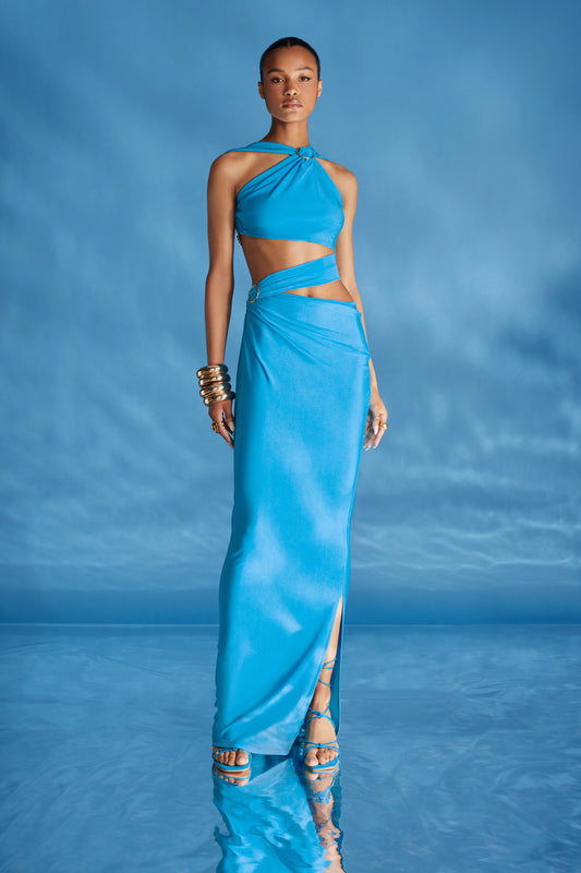 Kivia Dress - Deep Aqua
