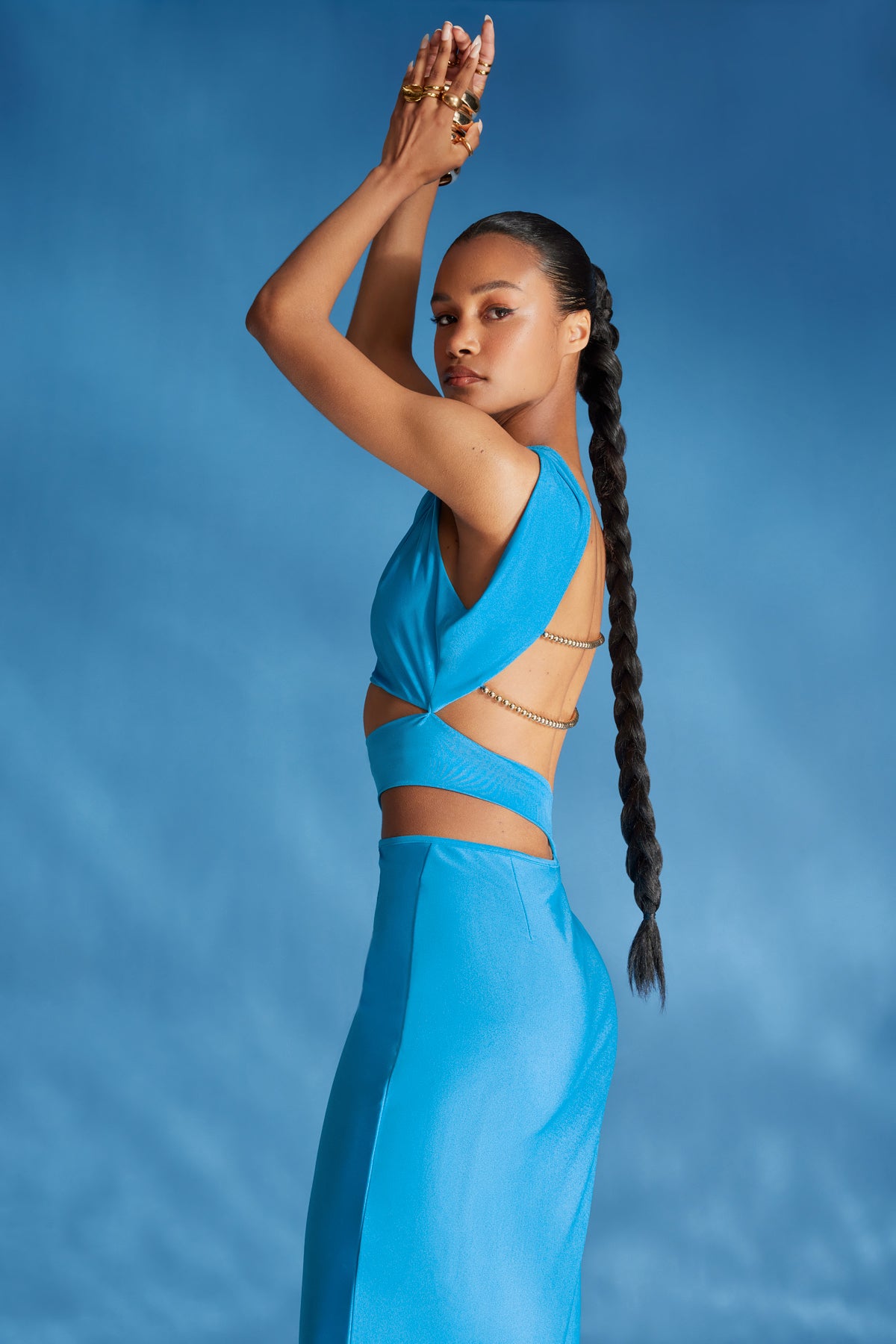 Kivia Dress - Deep Aqua