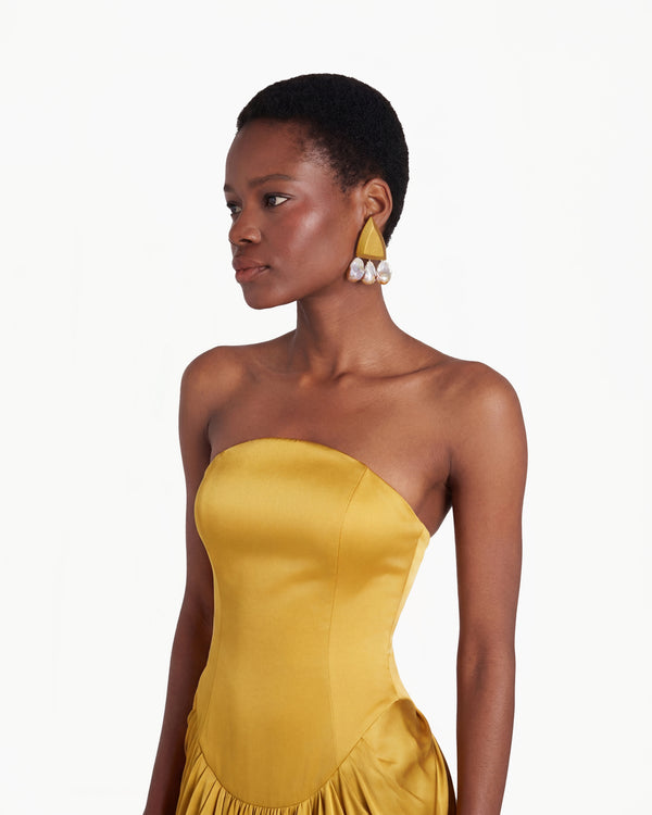 Kriti Earrings - Yellow