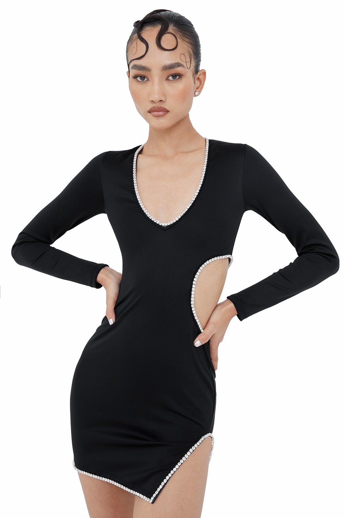 Kira Dress - Mini - Black - Sample