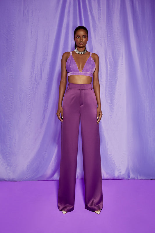 Kinza Trousers - Purple- Sample