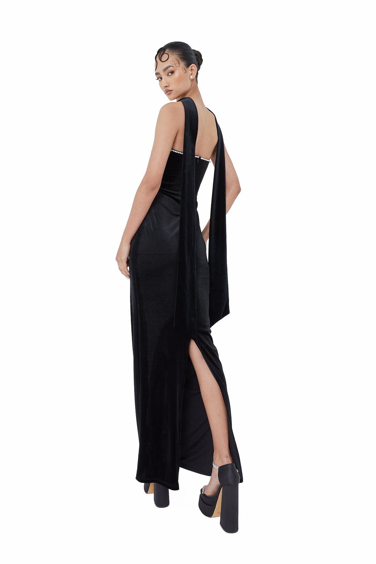 Macys black maxi shop dress