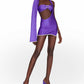 Knur Dress - Purple